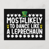 Carte Postale Probablement De Danse Comme Un St patrick Leprecha (Devant)