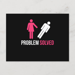 Carte Postale Problème résolu Funny Divorce Breakup Disband Cade