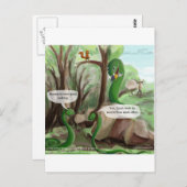 Carte Postale Problèmes dentaires de serpent drôle (Devant / Derrière)