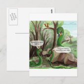 Carte Postale Problèmes Dentaires de Serpent Drôles (Devant / Derrière)