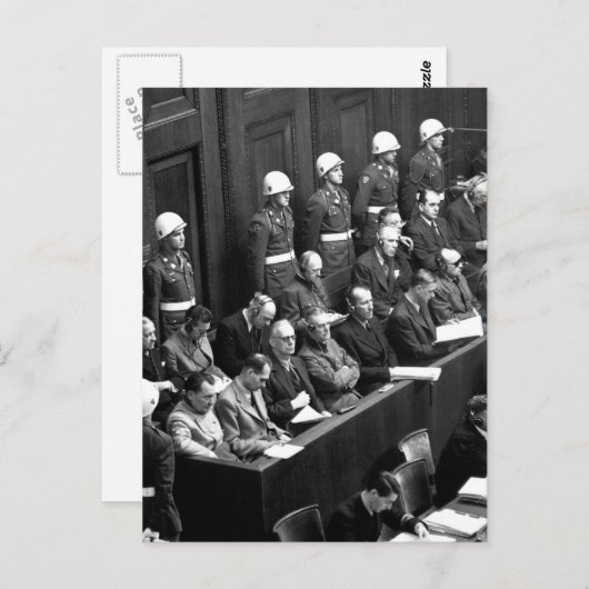 Carte Postale Procès de Nuremberg.  Vue en bas de l'image_Guerre (Devant / Derrière)