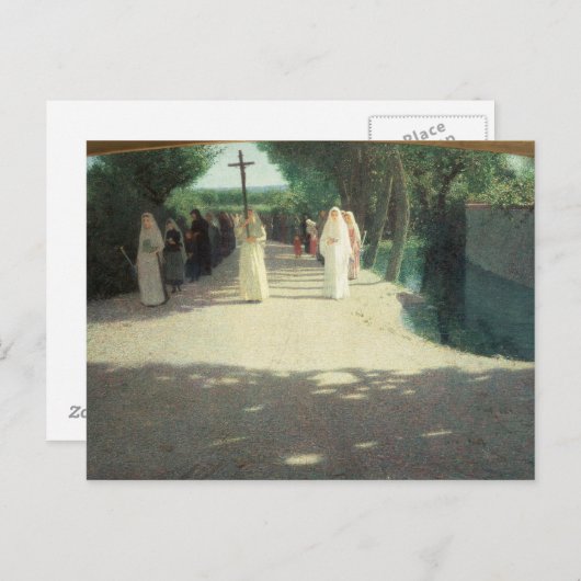 Carte Postale Procession, 1892-1895 (Devant / Derrière)