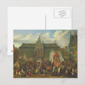 Carte Postale Procession à Anvers, 1697 (Devant / Derrière)