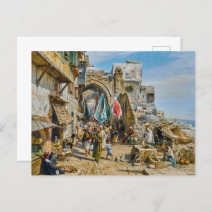 Carte Postale Procession à Jaffa Gustav Bauernfeind