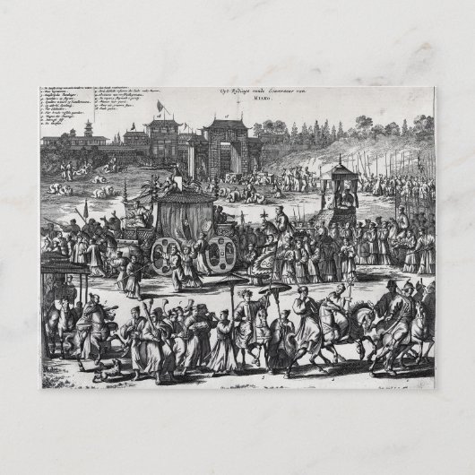 Carte Postale Procession aux portes de Macao (Devant)