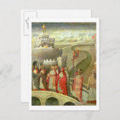 Carte Postale Procession de St. Gregory au Castel St. Angelo (Devant / Derrière)