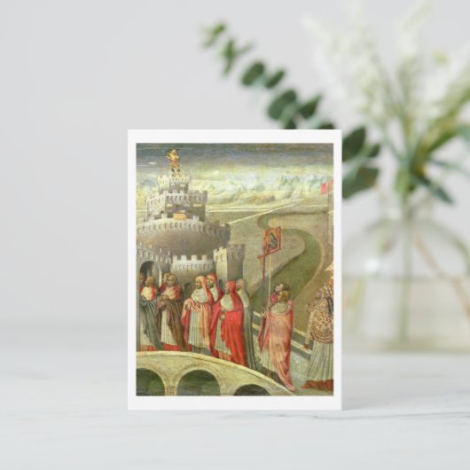 Carte Postale Procession de St. Gregory au Castel St. Angelo (Debout devant)