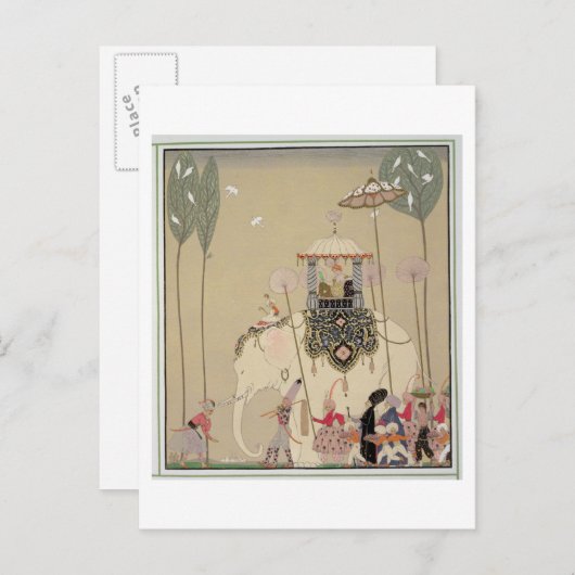 Carte Postale Procession impériale (litho couleur) (Devant / Derrière)