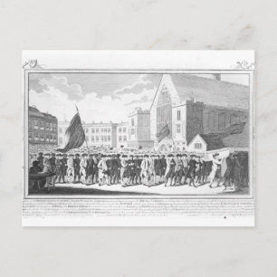 Carte Postale Procession pacifique des membres de protestants