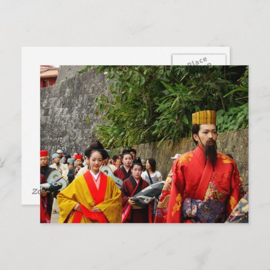 Carte Postale Procession royale (Devant / Derrière)