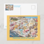 Carte Postale Procida pastel et rêveuse (golfe de Naples) (Devant / Derrière)