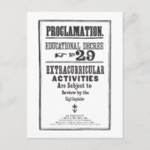 Carte Postale Proclamation 29 (Devant)