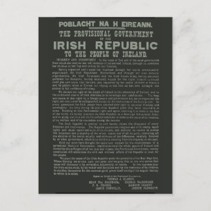 Carte Postale Proclamation de Pâques sur la République d'Irlande