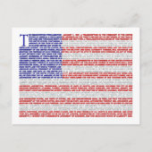 Carte Postale Proclamation d'émancipation (Devant)