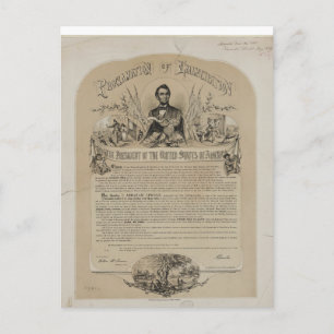 Carte Postale Proclamation d'émancipation B Russell & Co (1868)