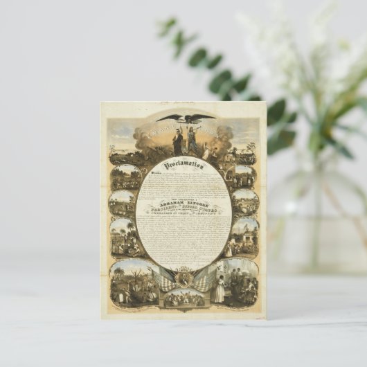 Carte Postale Proclamation d'émancipation par L. Lipman (Debout devant)