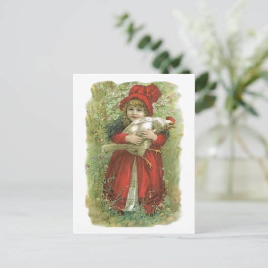 Carte Postale Producteur d'oeufs de poulets victorien d'origine (Debout devant)