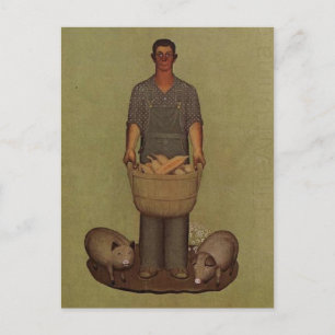 Carte Postale Produit de l'Iowa par Grant Wood