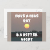 Carte Postale Produit de Personnaliser de jour Nice (Devant / Derrière)