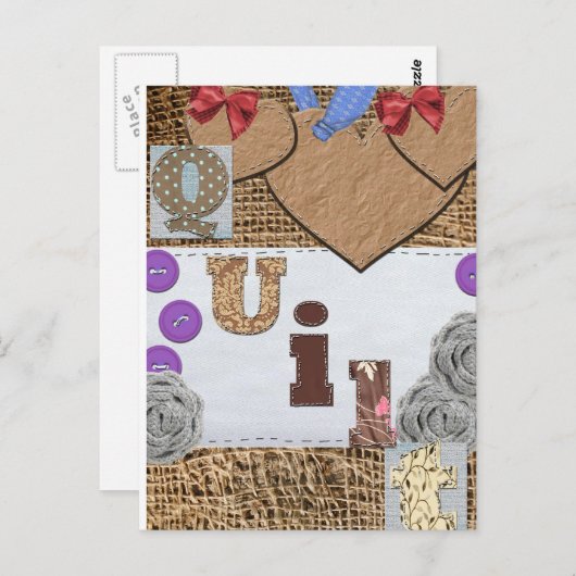 Carte Postale Produit de surface composée (Devant / Derrière)