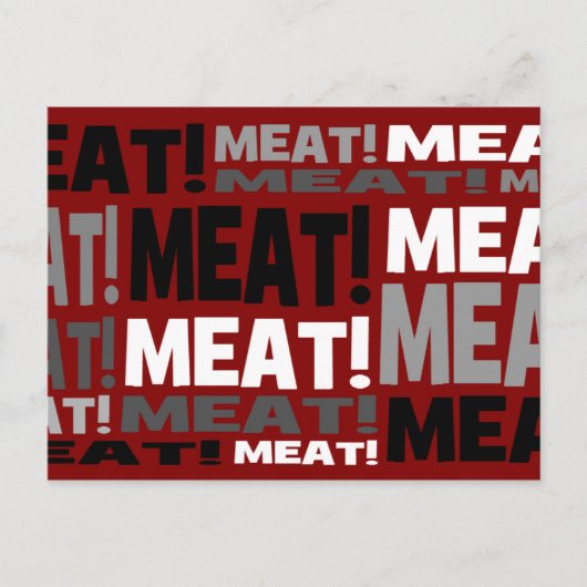 Carte Postale Produit de viande (Devant)