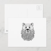 Carte Postale Produit d'ours à poils (Devant / Derrière)