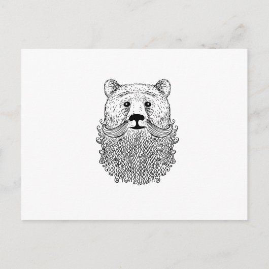 Carte Postale Produit d'ours à poils (Devant)