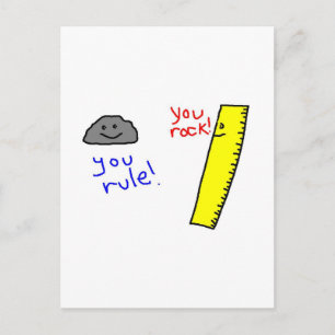 Carte Postale Produits amusants "You Rock, You Rule"