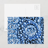 Carte Postale Produits d'art bulles bleues pour toutes les occas (Devant / Derrière)