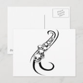 Carte Postale Produits de conception de crâne (Devant / Derrière)