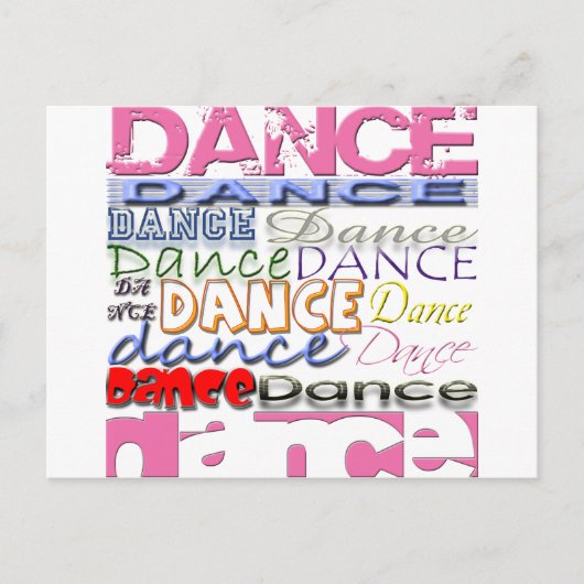 Carte Postale Produits de Dance Dancer (Devant)
