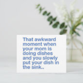 Carte Postale Produits de devis amusants (Debout devant)