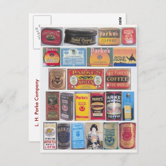 Carte Postale Produits de Parke (Devant / Derrière)