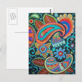 Carte Postale Produits d'image Paisley Art (Devant / Derrière)