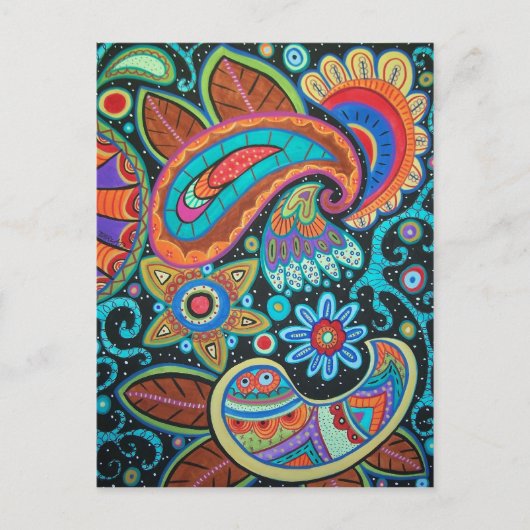 Carte Postale Produits d'image Paisley Art (Devant)