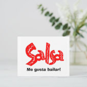 Carte Postale Produits du logo Salsa Dance ! (Debout devant)