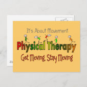 Carte Postale Produits et cadeaux de thérapie physique (Devant / Derrière)