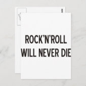 Carte Postale Produits et conceptions de Rock 'n' Roll ! (Devant / Derrière)