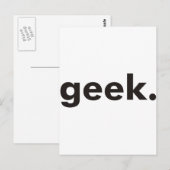 Carte Postale Produits et designs geeks ! (Devant / Derrière)