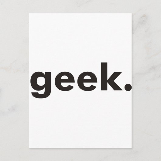 Carte Postale Produits et designs geeks ! (Devant)