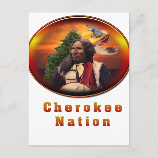 Carte Postale Produits indiens Cherokee (Devant)