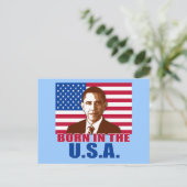 Carte Postale Produits Président Obama Né aux USA (Debout devant)