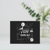 Carte Postale Prof de maths pour son 78e anniversaire Cadeau d'a (Debout devant)