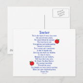 Carte Postale Professeur (Devant / Derrière)