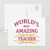 Carte Postale Professeur (Devant / Derrière)