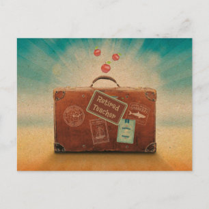 Carte Postale Professeur à la retraite, plus de temps pour voyag