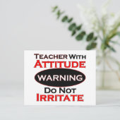 Carte Postale Professeur Avec Attitude (Debout devant)