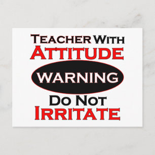 Carte Postale Professeur Avec Attitude