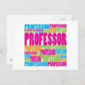 Carte Postale Professeur coloré (Devant / Derrière)