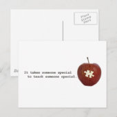 Carte Postale Professeur d'autisme (Devant / Derrière)